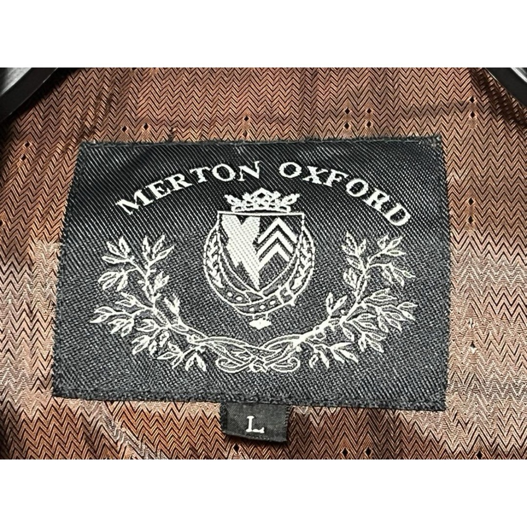 【希少】90’s レザーコート  MERTON OXFORD ヴィンテージ 本革 メンズのジャケット/アウター(レザージャケット)の商品写真