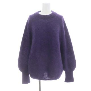 イエナ(IENA)のイエナ LA BOUCLE 22AW キッドモヘヤMIXリンクスプルオーバー 紫(ニット/セーター)