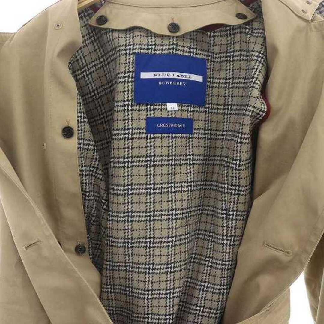 BURBERRY BLUE LABEL(バーバリーブルーレーベル)のバーバリーブルーレーベル ライナー付き トレンチコート ベルト付 34 ベージュ レディースのジャケット/アウター(トレンチコート)の商品写真