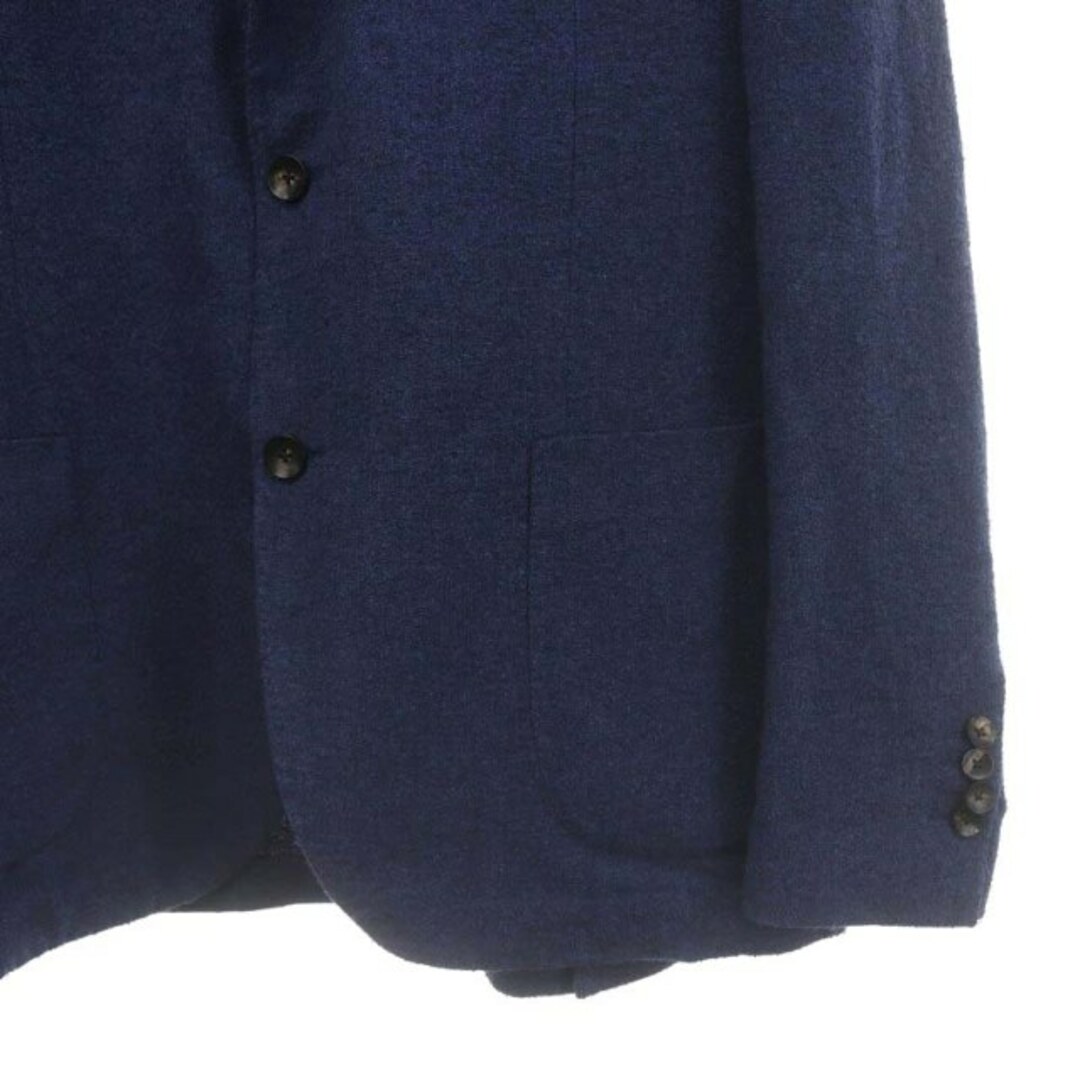 ラルディーニ 3Bスラブコットンテーラードジャケット リネン混 52 青 メンズのジャケット/アウター(テーラードジャケット)の商品写真