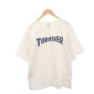 スラッシャー(THRASHER)のスラッシャー ×RHC バックロゴポケットTシャツ 半袖 コットン M 白(Tシャツ/カットソー(半袖/袖なし))