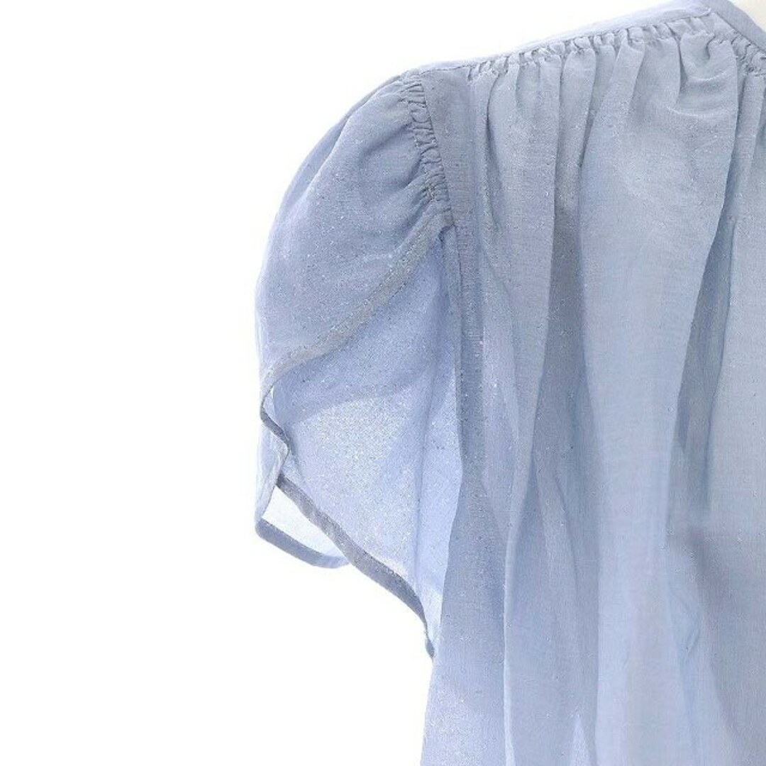 トゥモローランドコレクション 22SS ギャザーブラウス シャツ 前開き 半袖 レディースのトップス(シャツ/ブラウス(半袖/袖なし))の商品写真