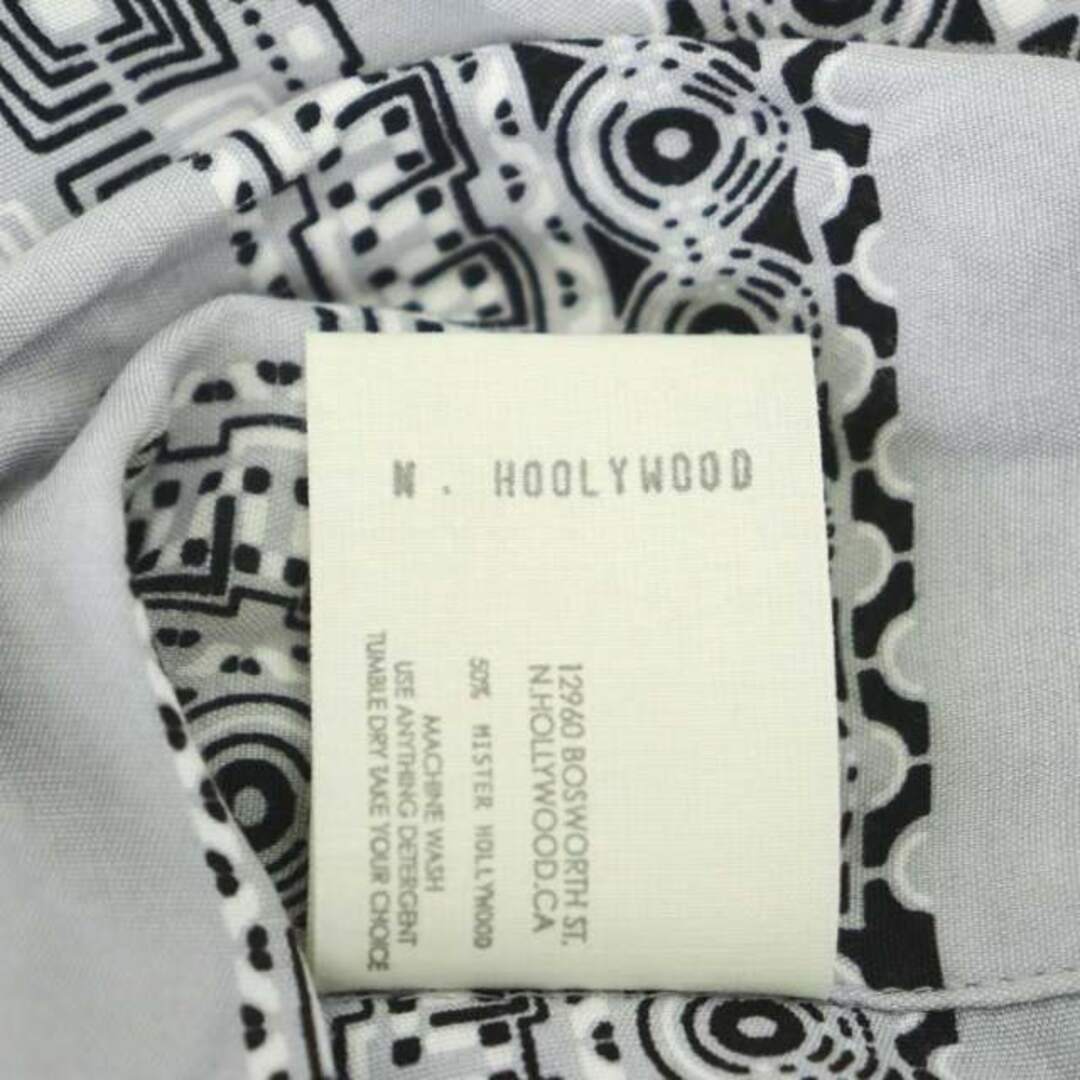 N.HOOLYWOOD(エヌハリウッド)のN.HOOLYWOOD ハワイアンシャツアロハシャツ 半袖 42 XL グレー メンズのトップス(シャツ)の商品写真