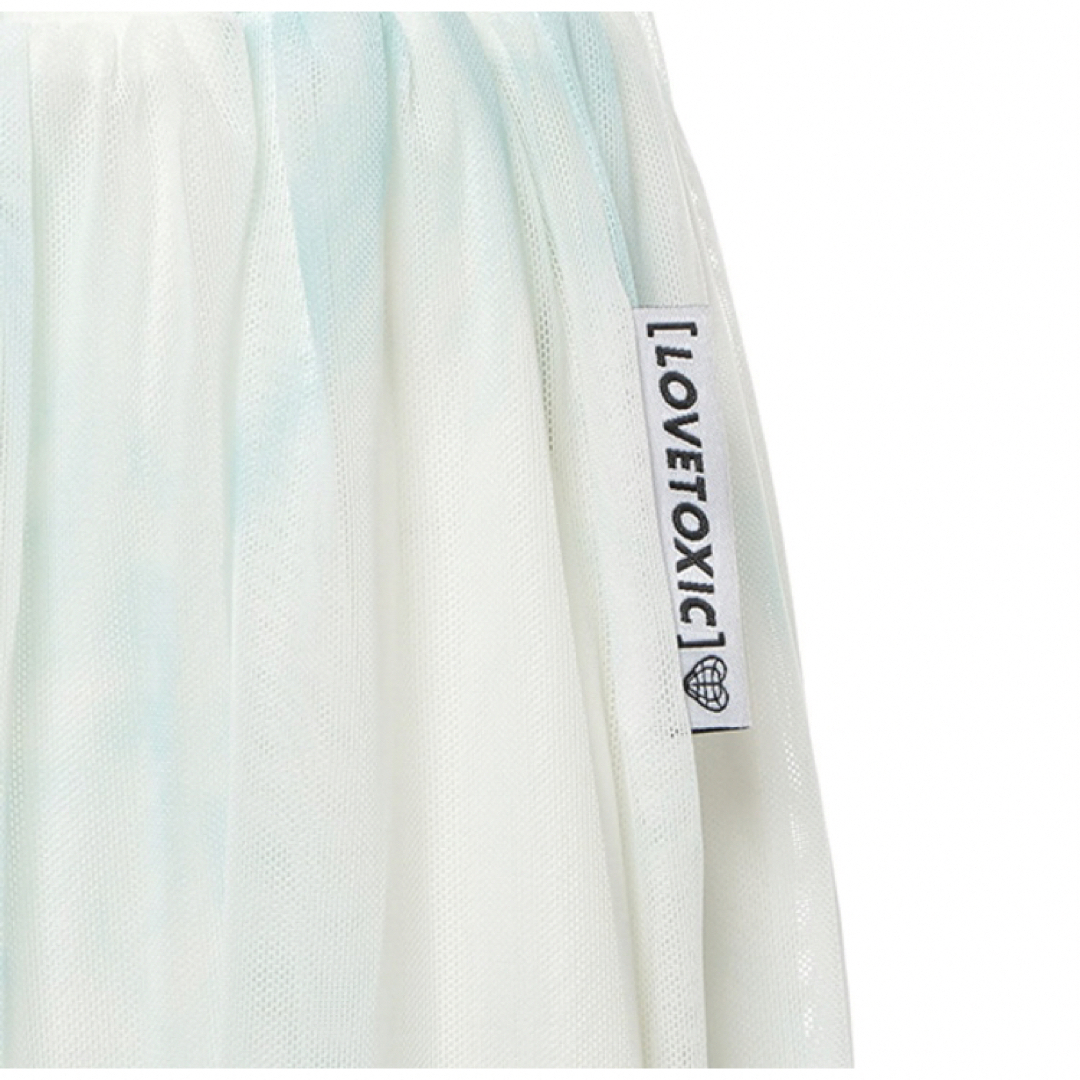 lovetoxic(ラブトキシック)のラブトキシック　タイダイチュールスカート　L160 エメラルドグリーン キッズ/ベビー/マタニティのキッズ服女の子用(90cm~)(スカート)の商品写真