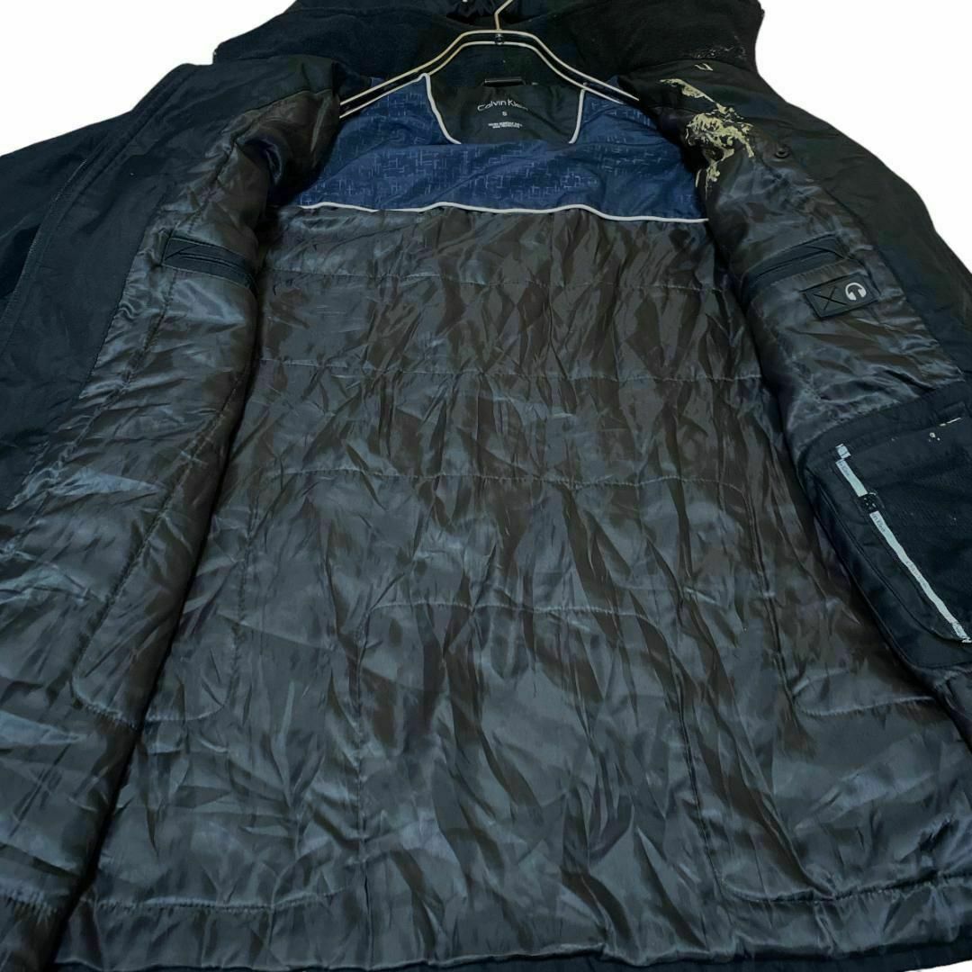 Calvin Klein(カルバンクライン)のカルバンクライン 中綿ジャケット フーディ 撥水 ロゴタグ US古着 h72 メンズのジャケット/アウター(その他)の商品写真