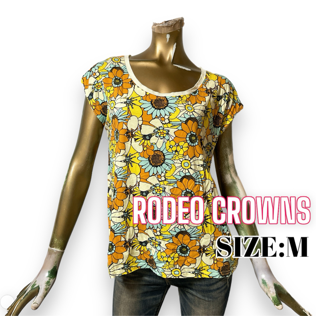 RODEO CROWNS(ロデオクラウンズ)のRODEOCROWNS ♥ 花柄 フラワー Tシャツ レディースのトップス(Tシャツ(半袖/袖なし))の商品写真