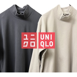 ユニクロ(UNIQLO)のUNIQLO ユニクロ　ストレッチ　フリース　モックネックT（長袖）２点(Tシャツ/カットソー(七分/長袖))