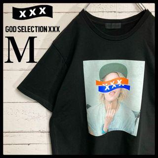 ゴッドセレクショントリプルエックス(GOD SELECTION XXX)の【極美品】ゴッドセレクション☆フォトプリント Tシャツ 入手困難 即完売 黒(Tシャツ/カットソー(半袖/袖なし))