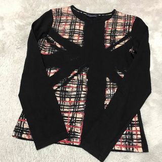 バーバリー(BURBERRY)のバーバリー　長袖カットソー　黒　(Tシャツ/カットソー)