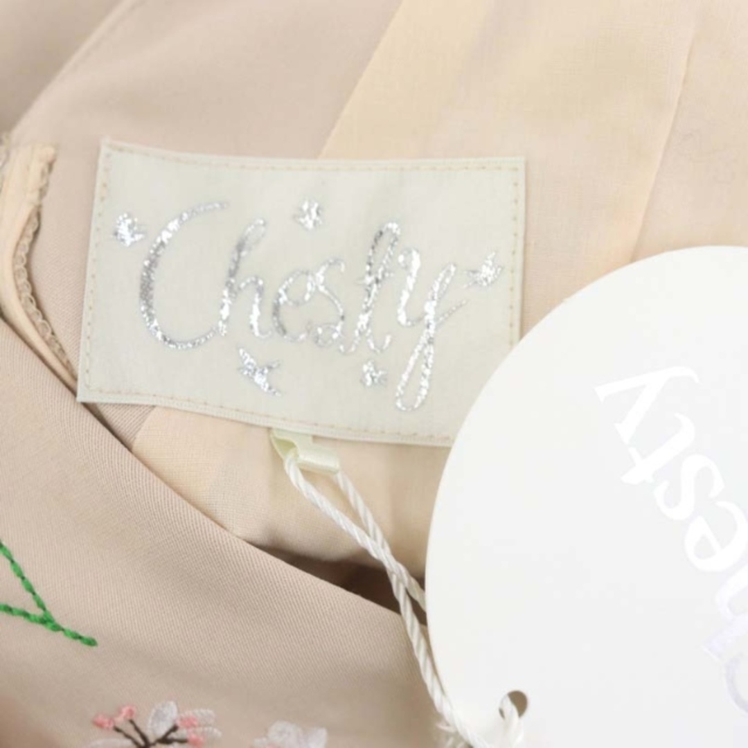 Chesty(チェスティ)のチェスティ 22SS サイドリボン刺繍ジャンパースカート ワンピース ロング 0 レディースのワンピース(ロングワンピース/マキシワンピース)の商品写真