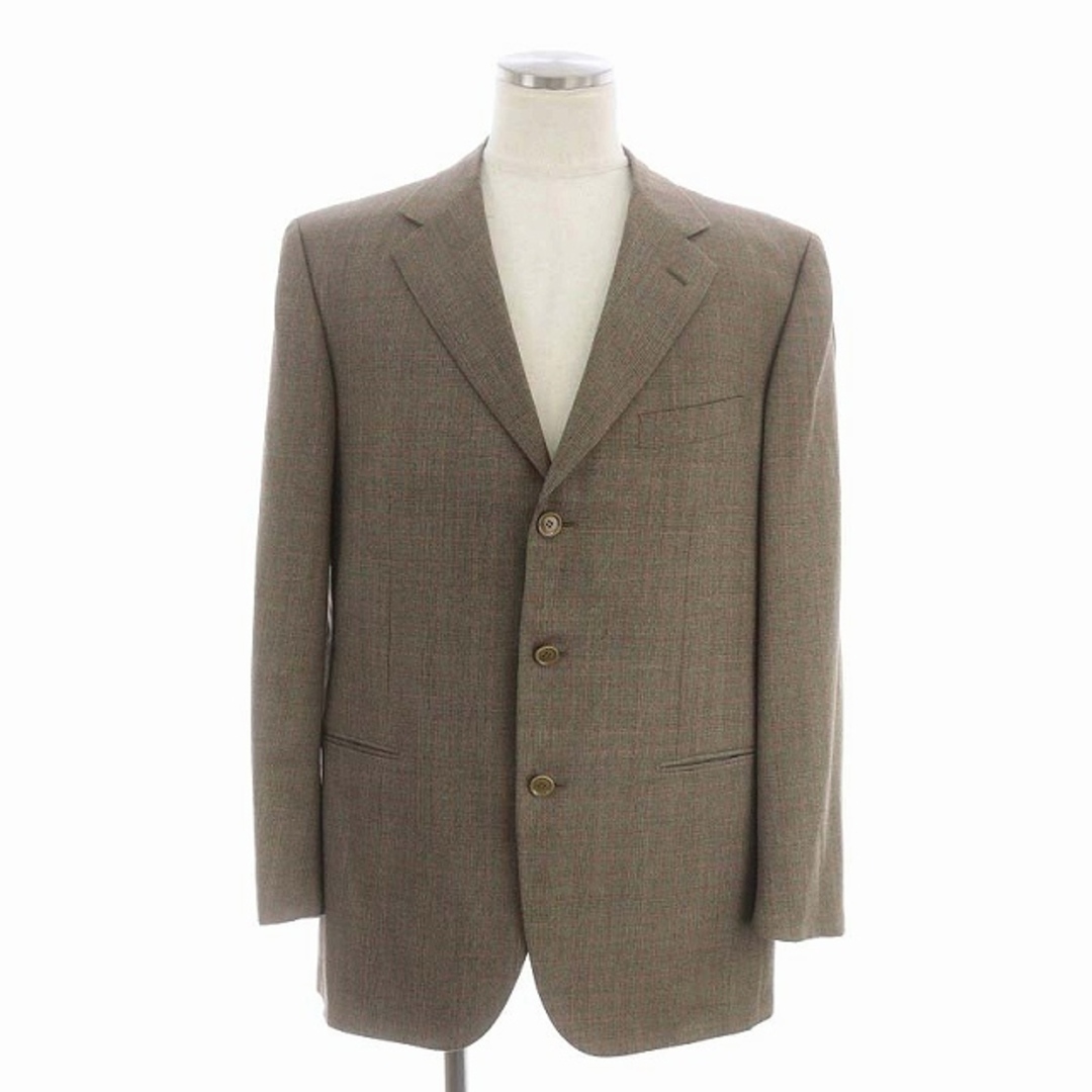 パルジレリ スーツ セットアップ ウール チェック ジャケット パンツ 52 メンズのスーツ(スーツジャケット)の商品写真