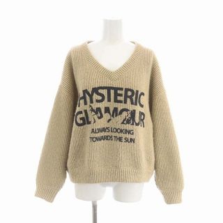 ヒステリックグラマー(HYSTERIC GLAMOUR)のヒステリックグラマー LOOKING AHEAD Vネックスウェットセーター(ニット/セーター)