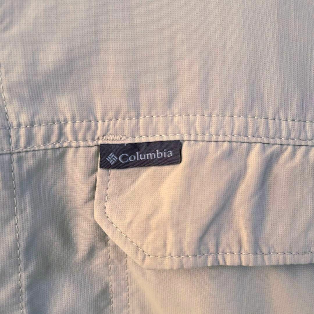 Columbia(コロンビア)のアウトドアブランド古着　COLUMBIAコロンビア　アウトドアシャツ　ベージュ メンズのトップス(シャツ)の商品写真