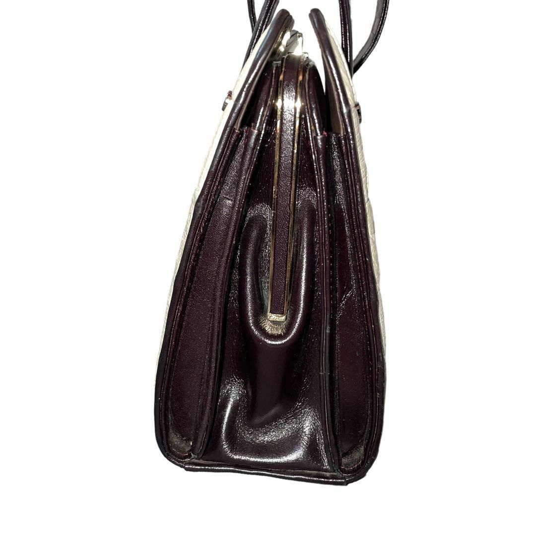 OSTRICH(オーストリッチ)の即日発送 極美品 Ostrich ハンドバッグ レザー ホワイト レディースのバッグ(ハンドバッグ)の商品写真