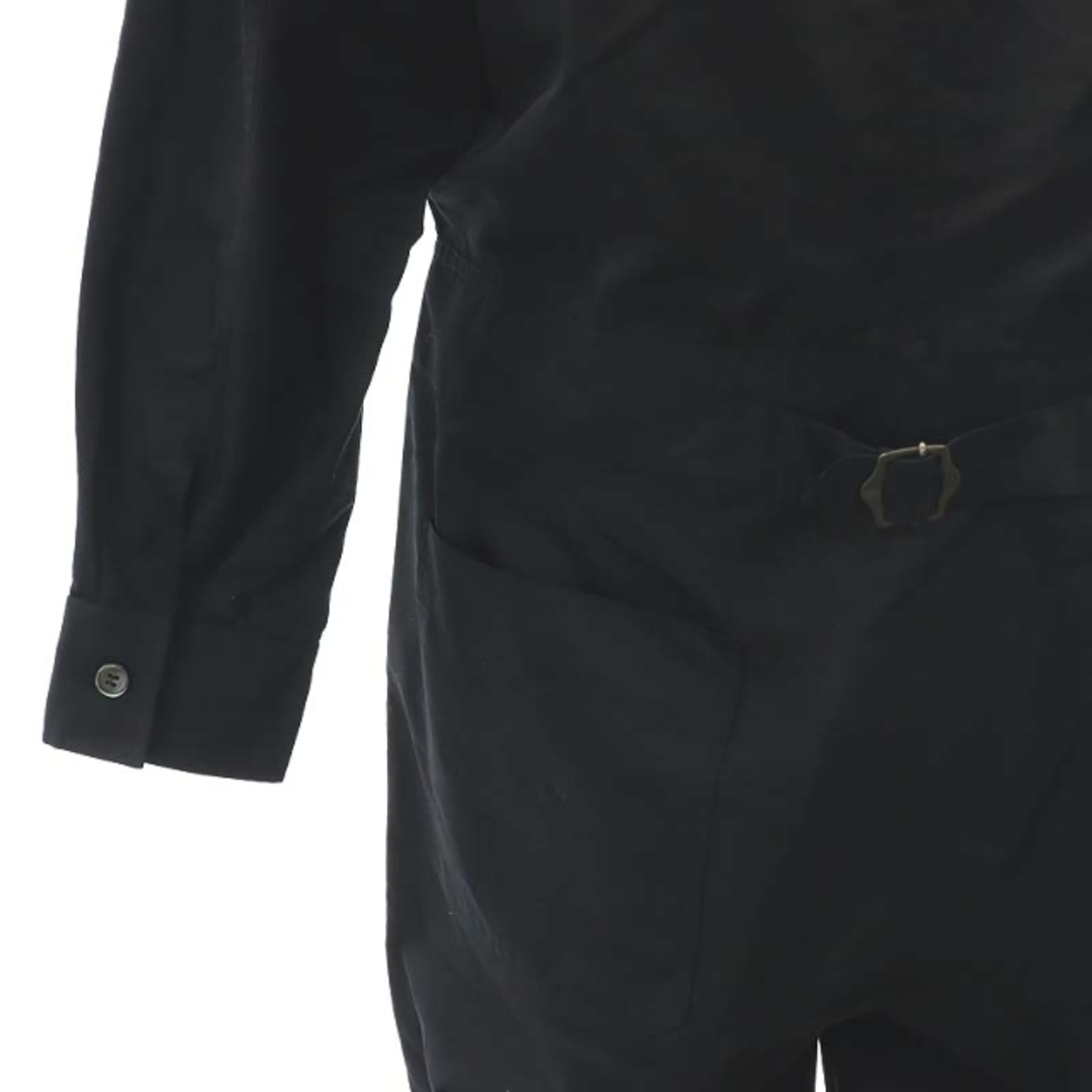 ブラミンク コットンシルクロングスリーブオールインワン パンツ 長袖 36 黒 レディースのレディース その他(その他)の商品写真