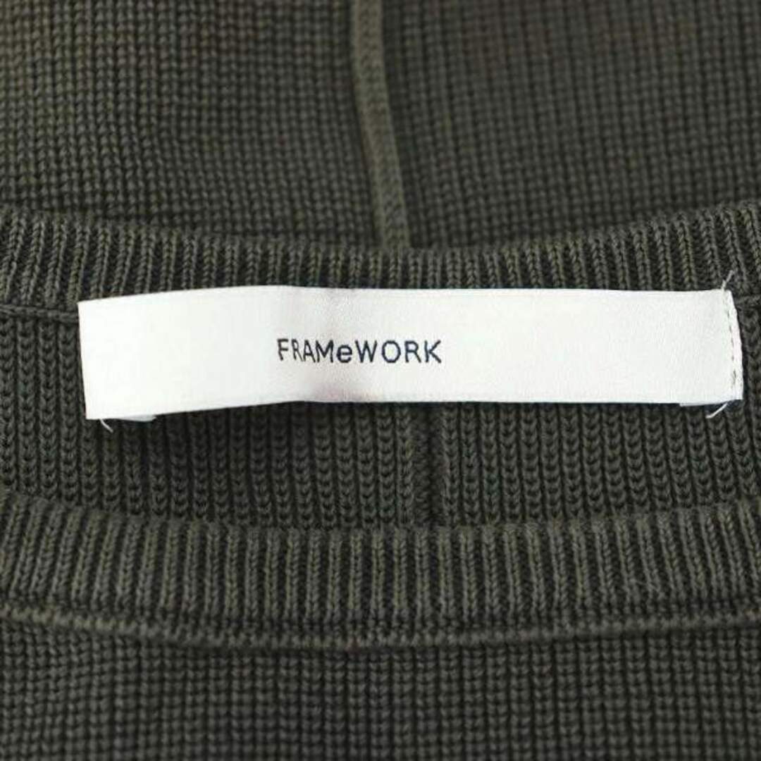FRAMeWORK(フレームワーク)のフレームワーク STONEWASH ワンピース ニット ロング 長袖 グレー レディースのワンピース(ロングワンピース/マキシワンピース)の商品写真
