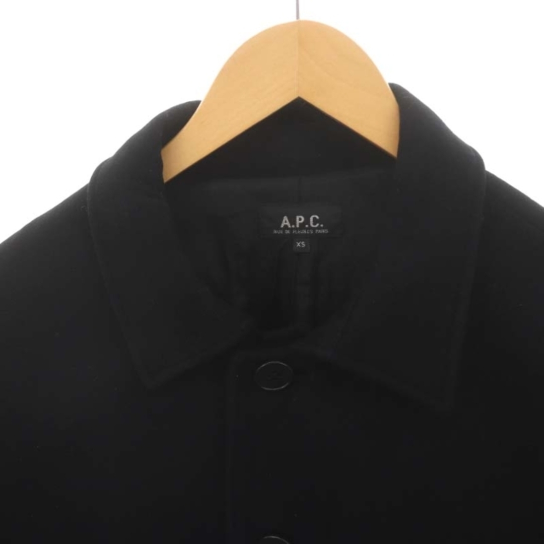 A.P.C(アーペーセー)のアーペーセー A.P.C. ウール ジャケット ステンカラー XS 黒 ブラック レディースのジャケット/アウター(その他)の商品写真