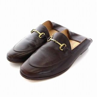 カミナンド BIT SLIP ON スリッポン ローファー レザー 5 茶(ローファー/革靴)