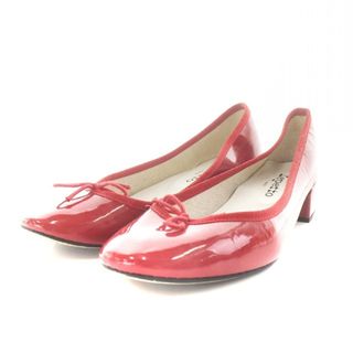 レペット(repetto)のレペット パンプス エナメル ラウンドトゥ 39.5 25.0cm 赤(ハイヒール/パンプス)