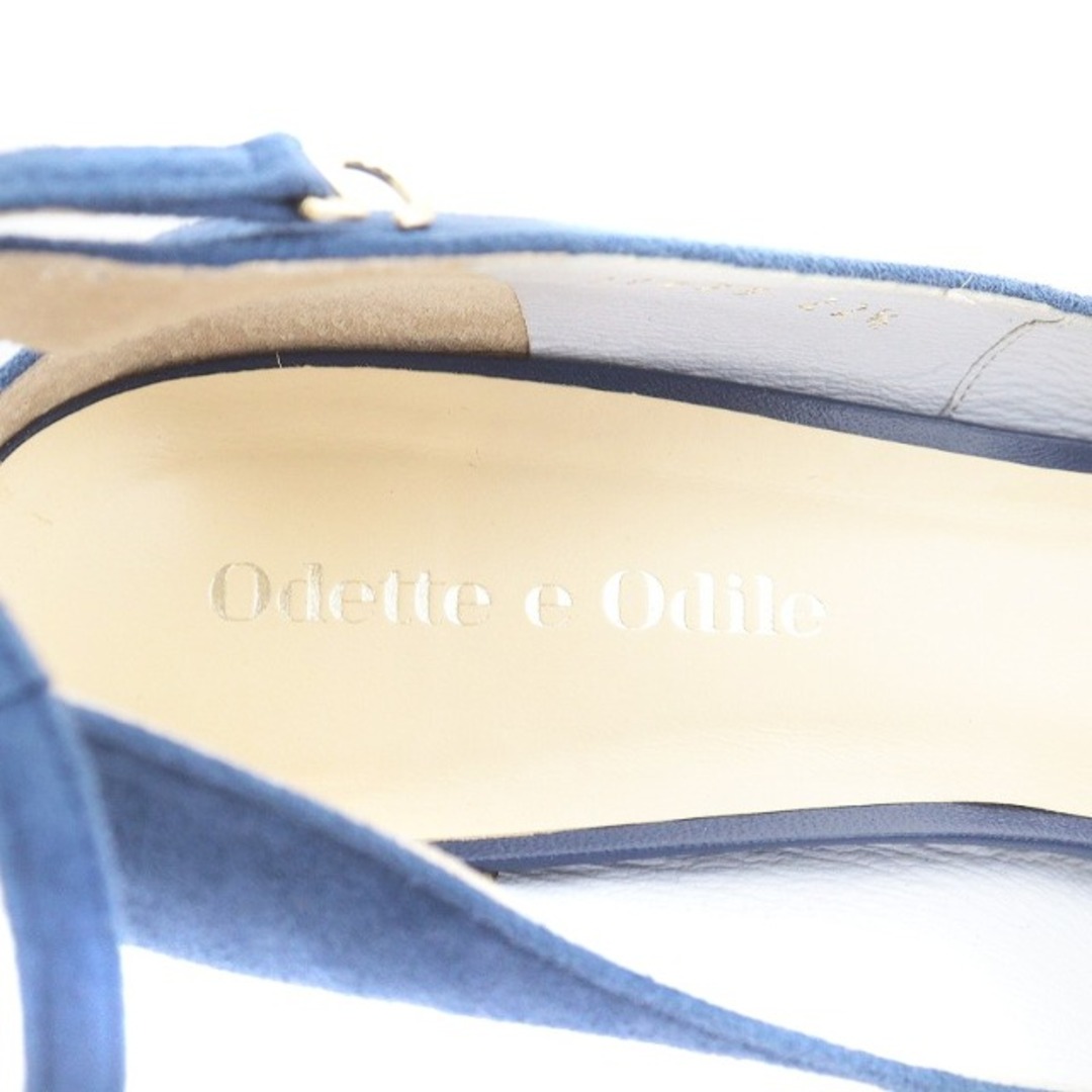 Odette e Odile(オデットエオディール)のオデットエオディール アローズ パンプス ストラップ 22.5cm 青 レディースの靴/シューズ(ハイヒール/パンプス)の商品写真