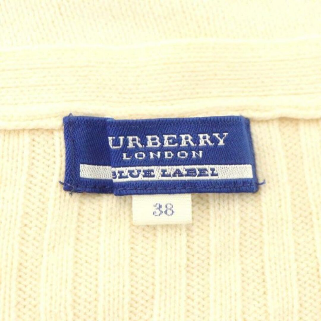 BURBERRY BLUE LABEL(バーバリーブルーレーベル)のバーバリーブルーレーベル ニット セーター 長袖 肩リボン コットン混 38 レディースのトップス(ニット/セーター)の商品写真