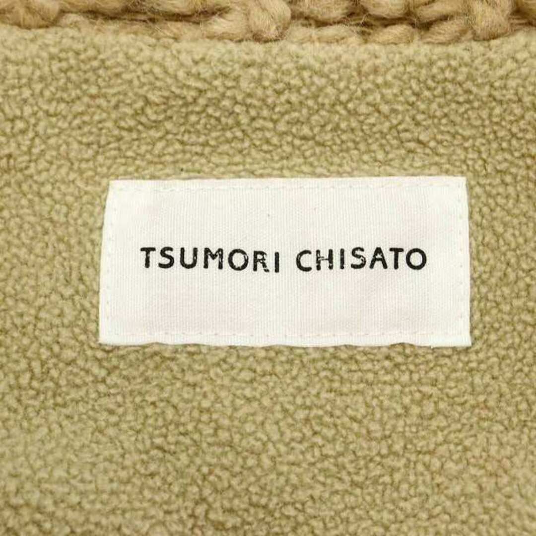 TSUMORI CHISATO(ツモリチサト)のツモリチサト ウール混 フード コート アウター ミドル丈 2 ベージュ レディースのジャケット/アウター(その他)の商品写真