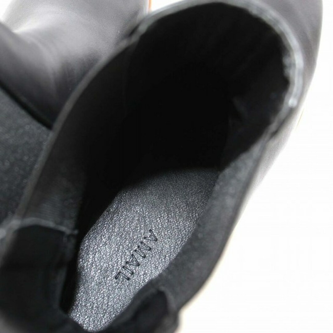 other(アザー)のアマイル バルキースーパーブーツ サイドゴア ショートブーツ  L 25cm 黒 レディースの靴/シューズ(ブーツ)の商品写真
