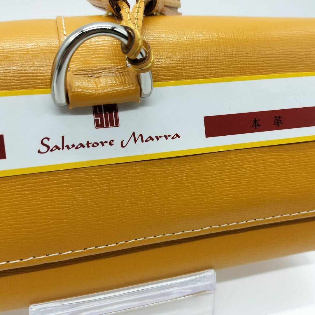 Salvatore Marra(サルバトーレマーラ)の【カウレザー✨新品未使用品】　サルバトーレマーラ　二つ折り 長財布 タッセル　黄 レディースのファッション小物(財布)の商品写真