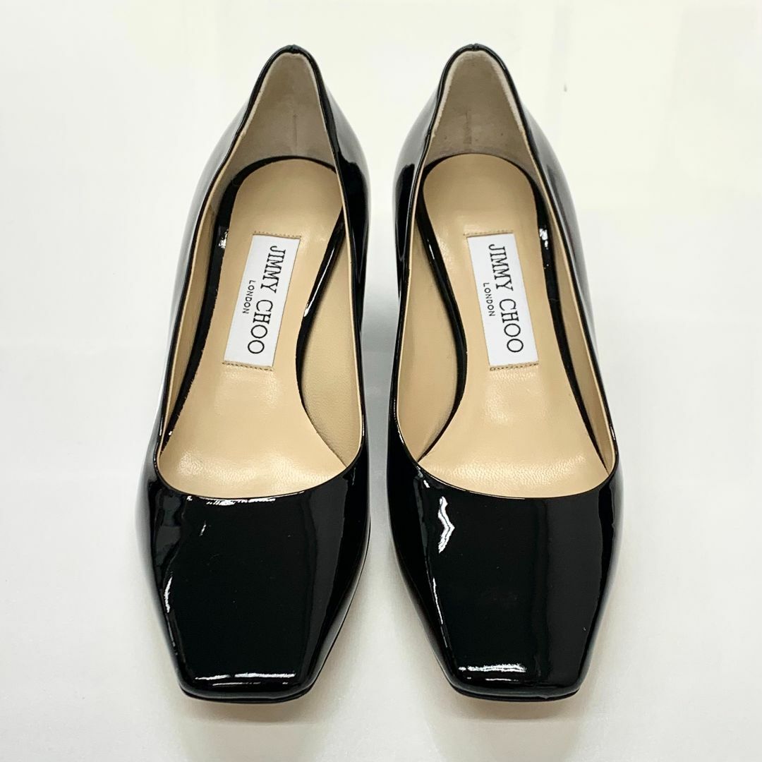 JIMMY CHOO(ジミーチュウ)の5586 未使用 ジミーチュウ DIANNE パテント パンプス ブラック レディースの靴/シューズ(ハイヒール/パンプス)の商品写真