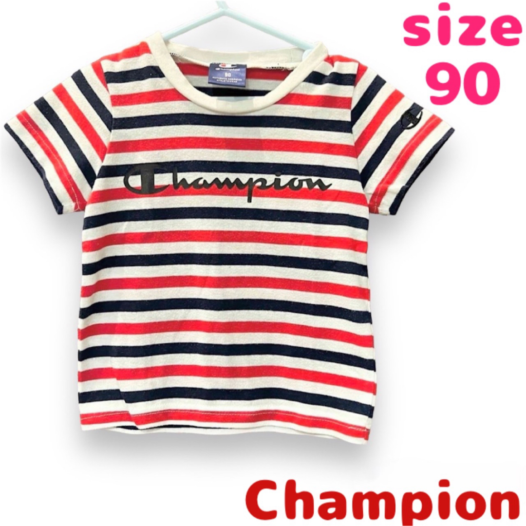 Champion(チャンピオン)のChampion チャンピオン 半袖 Tシャツ サイズ90 即日発送 キッズ/ベビー/マタニティのキッズ服男の子用(90cm~)(Tシャツ/カットソー)の商品写真