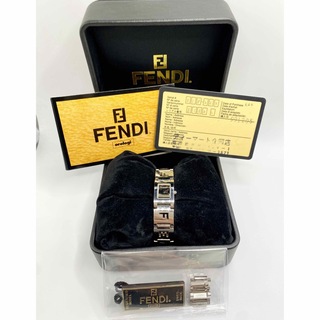 フェンディ(FENDI)のFENDI フェンディ 3150L スクエア シルバー文字盤 レディース腕時計(腕時計)
