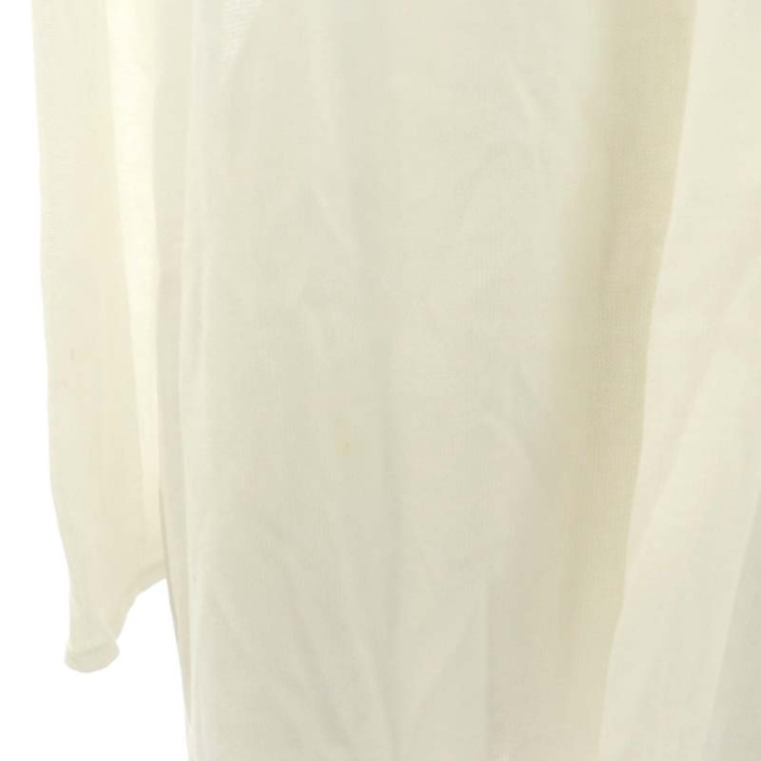 VIAGGIO BLU(ビアッジョブルー)のビアッジョブルー ニット ロングカーディガン 長袖 薄手 1 白 ホワイト レディースのトップス(カーディガン)の商品写真