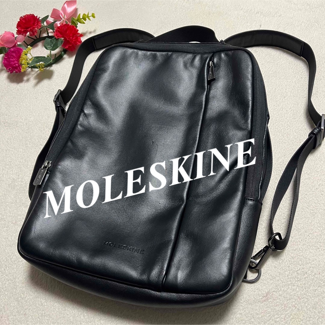 モレスキンMOLESKINE ♡クラシックバック　リュック  A4 黒　即発送 メンズのバッグ(バッグパック/リュック)の商品写真