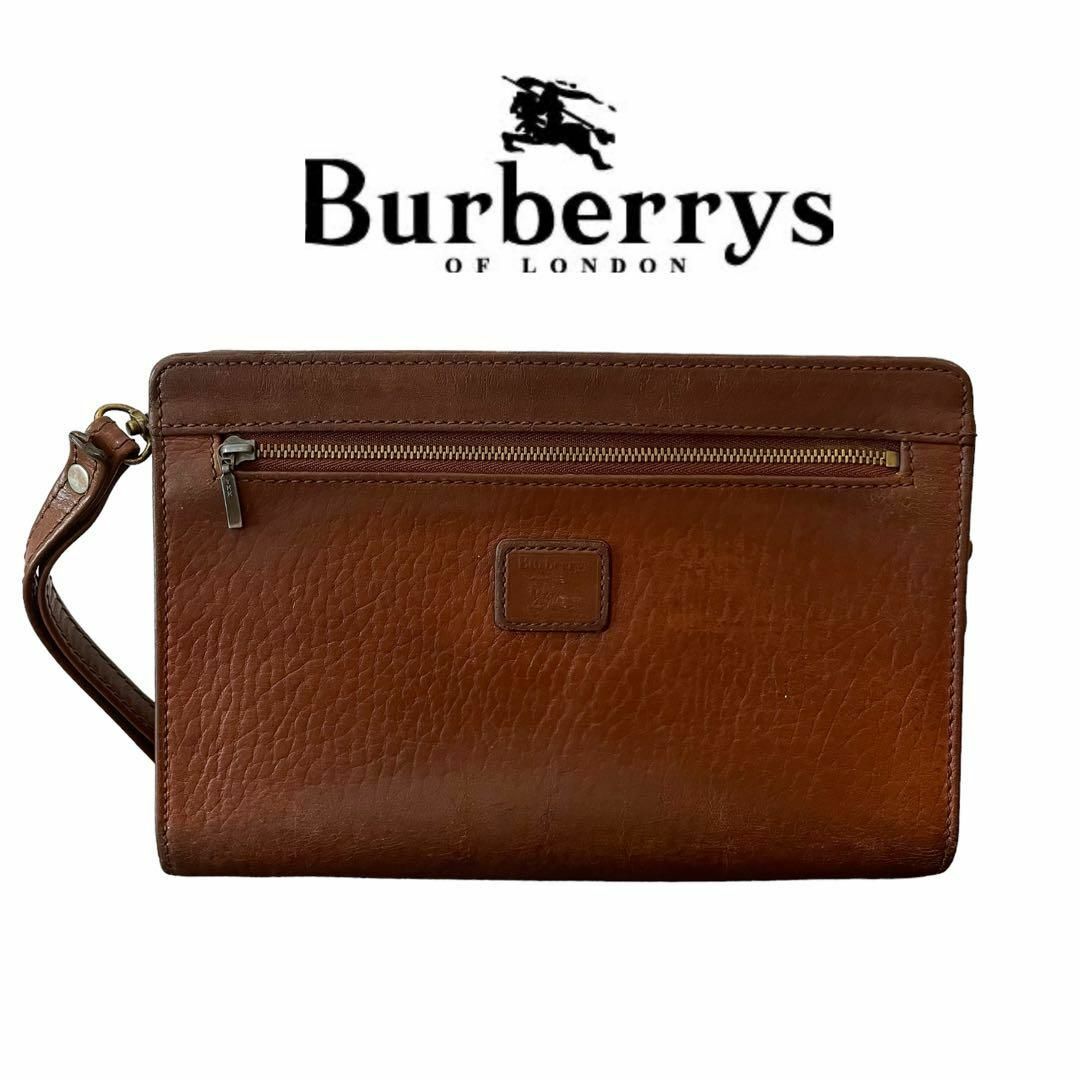 BURBERRY(バーバリー)の即日発送 Burberrys セカンドバック ポーチ クラッチバッグ ブラウン メンズのバッグ(セカンドバッグ/クラッチバッグ)の商品写真