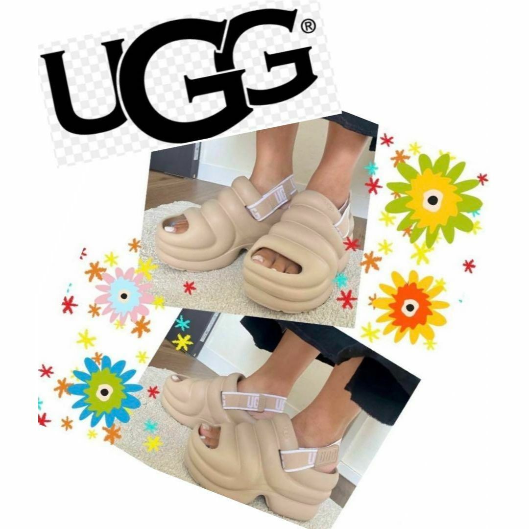 UGG(アグ)の新品・タグ付✨激可愛い♬✨23cm✨UGG✨Aww Yeah✨アー イヤー✨厚底 レディースの靴/シューズ(サンダル)の商品写真