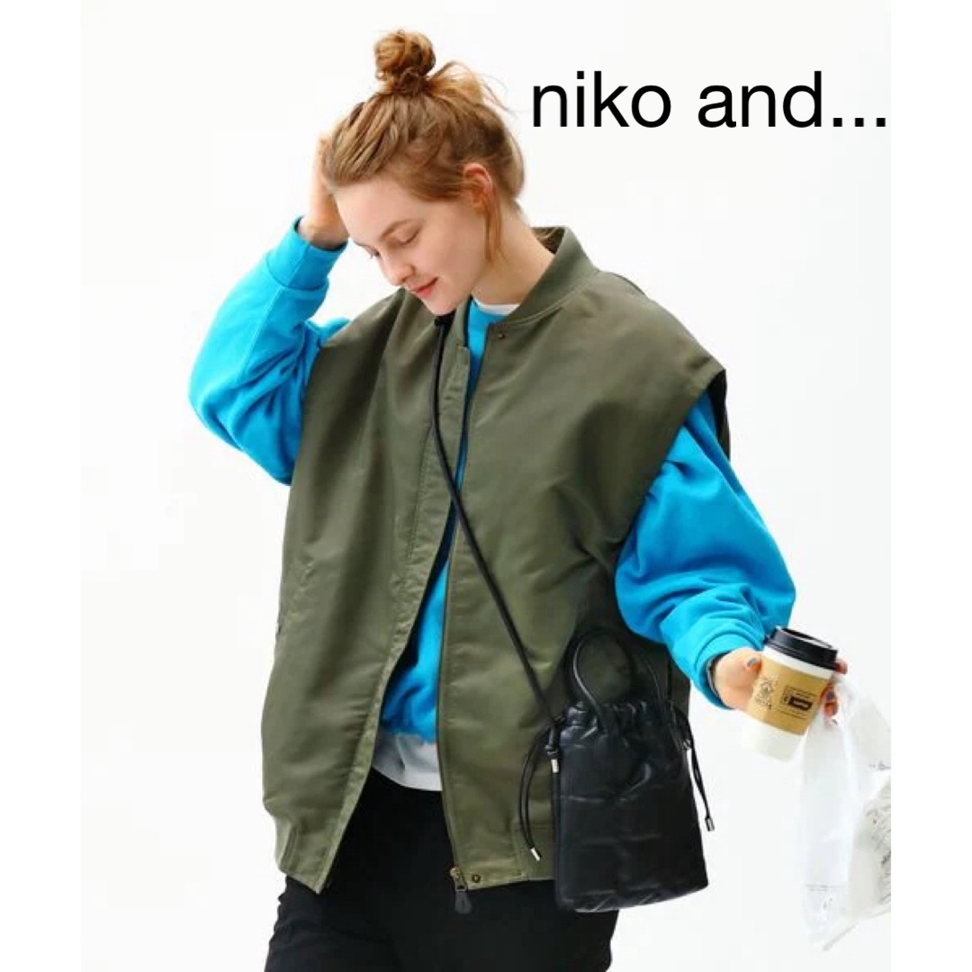niko and...(ニコアンド)のnikoand MA-1ベスト レディースのジャケット/アウター(ブルゾン)の商品写真