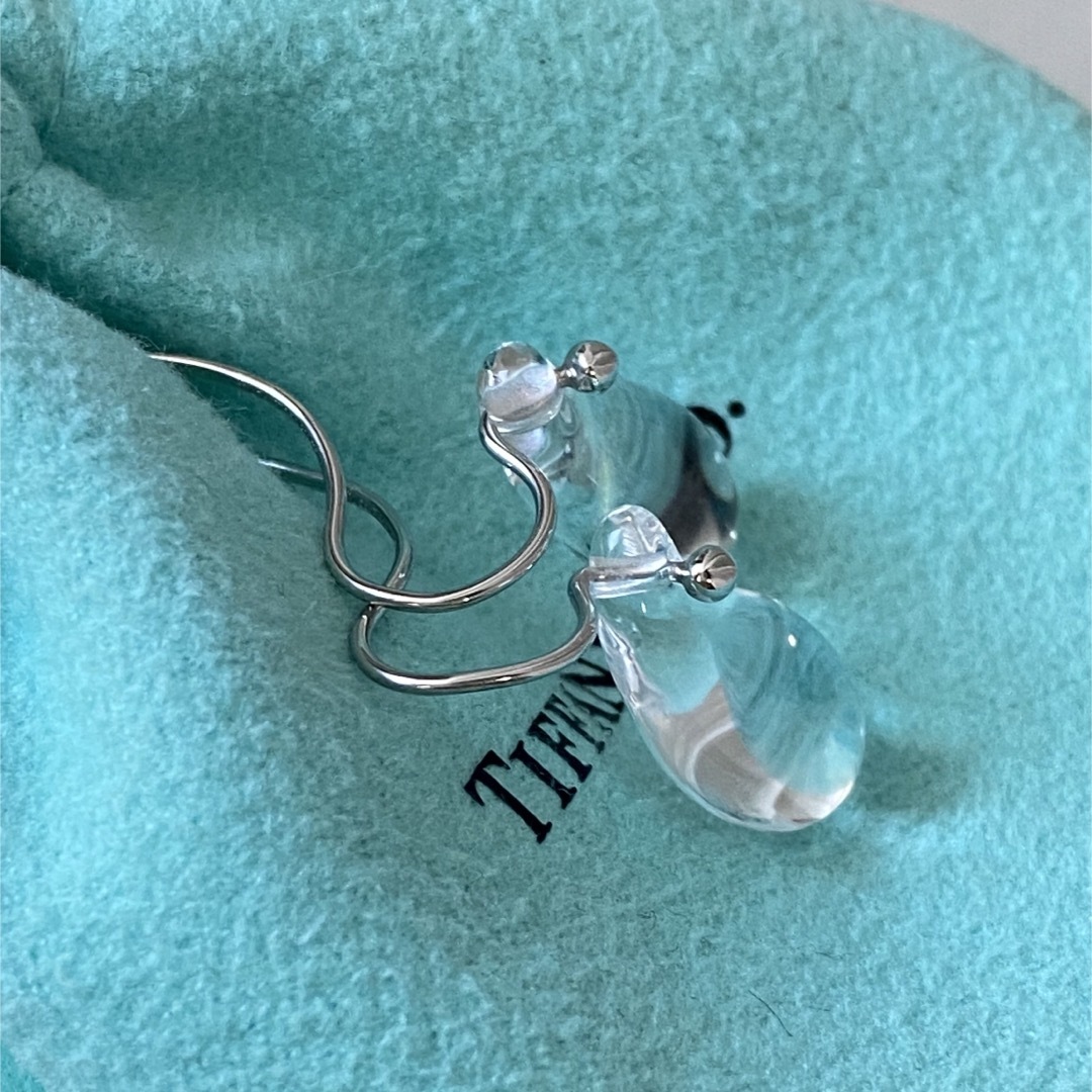 Tiffany & Co.(ティファニー)のティファニー PT950 ティアドロップ ピアス クリスタル プラチナ レディースのアクセサリー(ピアス)の商品写真