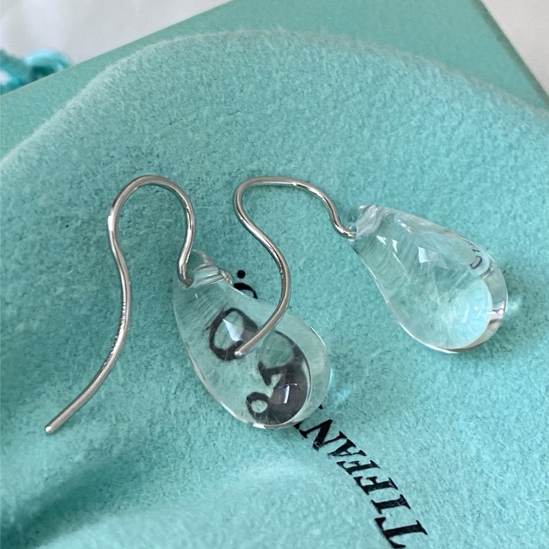 Tiffany & Co.(ティファニー)のティファニー PT950 ティアドロップ ピアス クリスタル プラチナ レディースのアクセサリー(ピアス)の商品写真