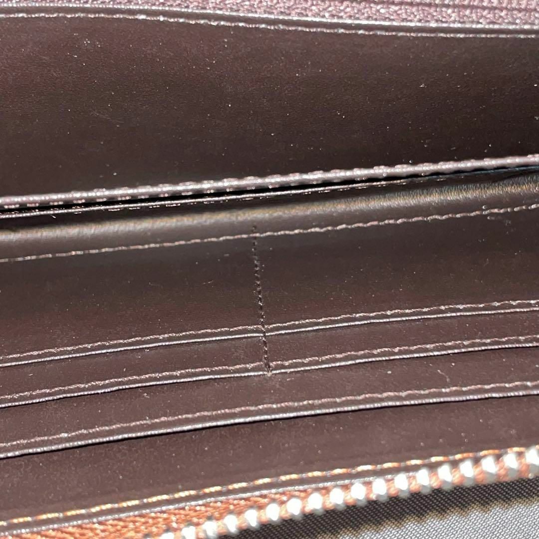 即日発送 未使用品 Caiman 長財布 クロコ レザー ブラウン レディースのファッション小物(財布)の商品写真