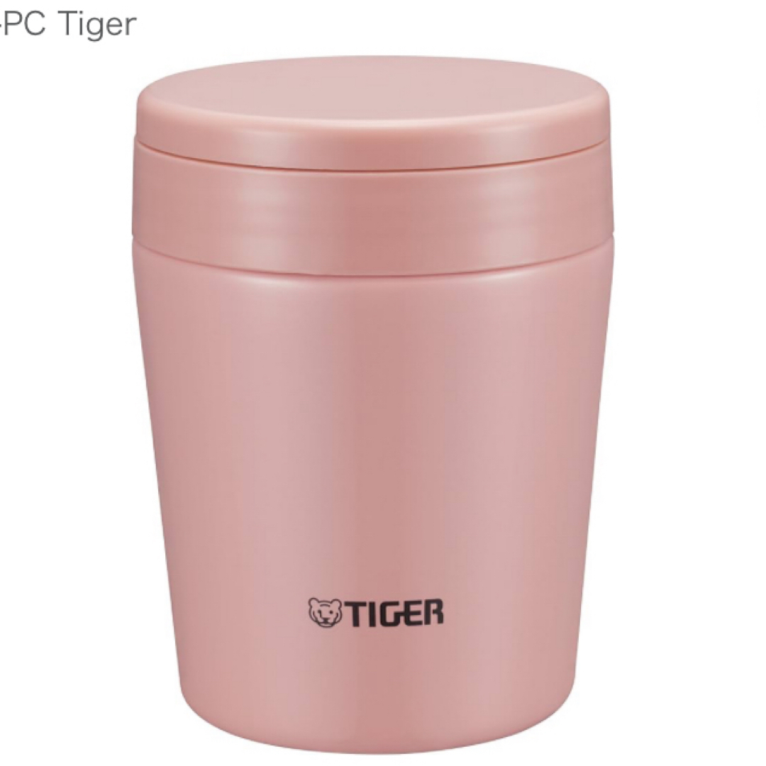 TIGER(タイガー)の美品！タイガー　保温　スープカップ　ピンク380ml    MCL-A038 インテリア/住まい/日用品のキッチン/食器(弁当用品)の商品写真