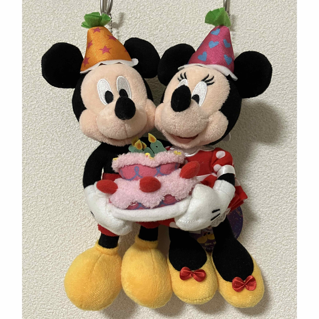 Disney(ディズニー)のミッキー＆ミニー　ぬいぐるみバッジ エンタメ/ホビーのおもちゃ/ぬいぐるみ(キャラクターグッズ)の商品写真