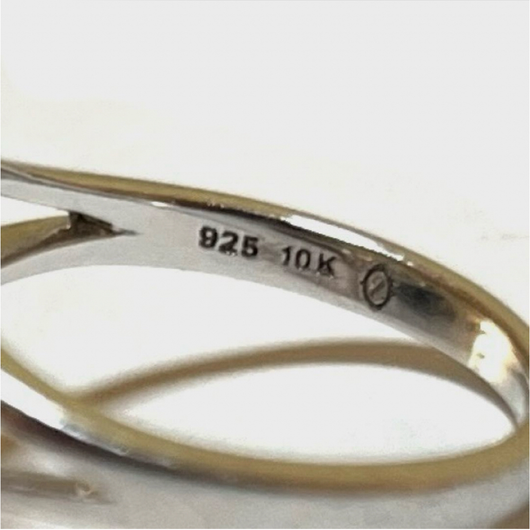 AVALANCHE(アヴァランチ)のAVALANCHEアヴァランチ/10K & 925コンビ音符リング約15号位 メンズのアクセサリー(リング(指輪))の商品写真