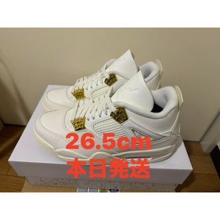 ジョーダン(Jordan Brand（NIKE）)のNike WMNS Air Jordan 4 Retro White &Gold(スニーカー)