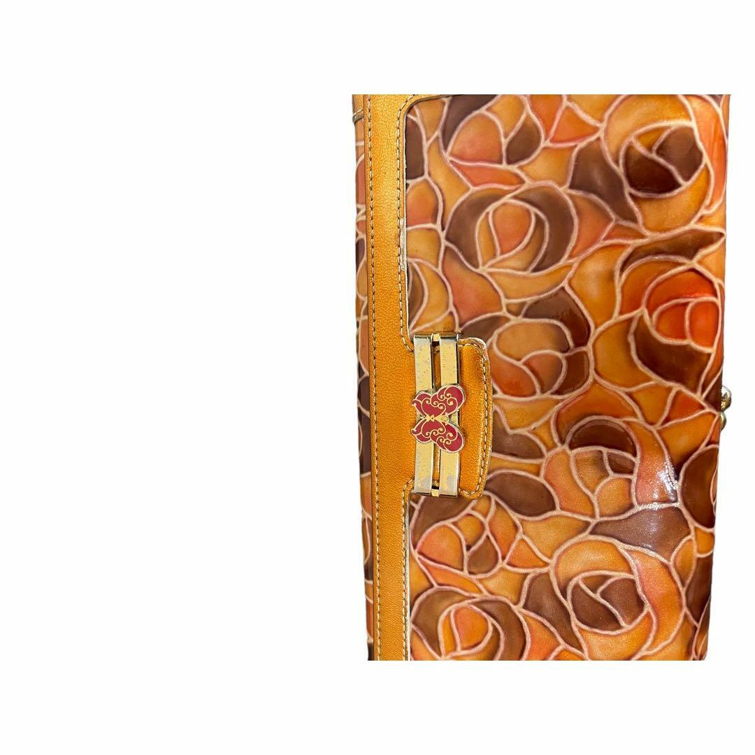即日発送 ANNA SUI 長財布 エナメル レザー バタフライ ブラウン レディースのファッション小物(財布)の商品写真