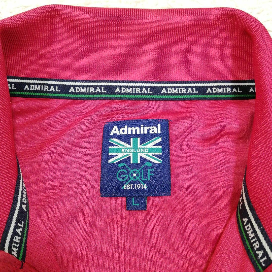 Admiral(アドミラル)のADMIRAL GOLF  アドミラルゴルフ　ゴルフウェア　ポロシャツ　長袖　L スポーツ/アウトドアのゴルフ(ウエア)の商品写真