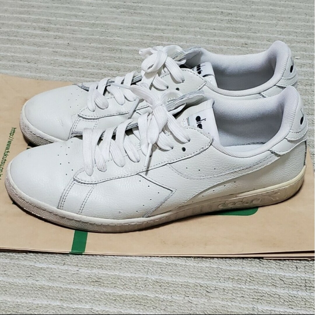 DIADORA(ディアドラ)のDIADORA　スニーカー　マテリアルレザー　ディアドラ　ホワイトレザースニーカ メンズの靴/シューズ(スニーカー)の商品写真