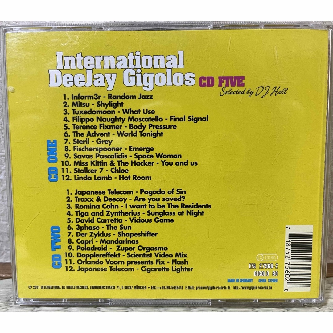 International Deejay Gigolos CD FIVE 2枚組 エンタメ/ホビーのCD(クラブ/ダンス)の商品写真