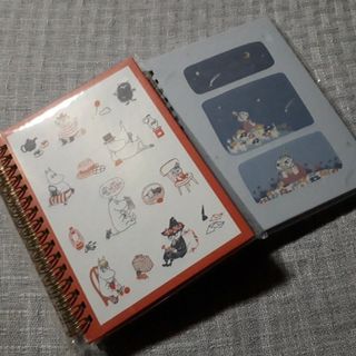 ムーミン(MOOMIN)のA6リングノート2冊セット(ノート/メモ帳/ふせん)