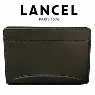 LANCEL - 即日発送　極美品　LANCEL クラッチバッグ レザー ブラック