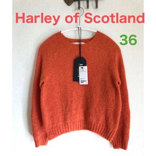 ハーレーオブスコットランド(Harley of Scotland)のHarley of Scotland オレンジ　ユナイテッドアローズ　別注　36(ニット/セーター)